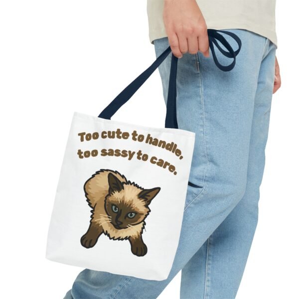 Sassy Cat Tote Bag - Cute Design for Animal Lovers - Image 19