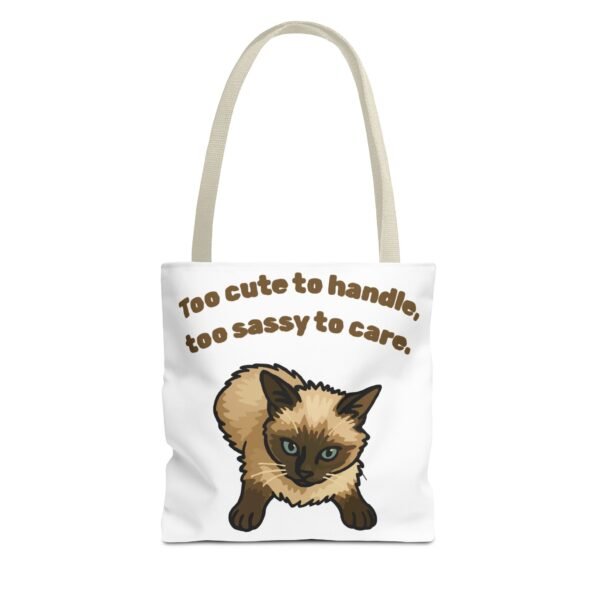 Sassy Cat Tote Bag - Cute Design for Animal Lovers - Image 13