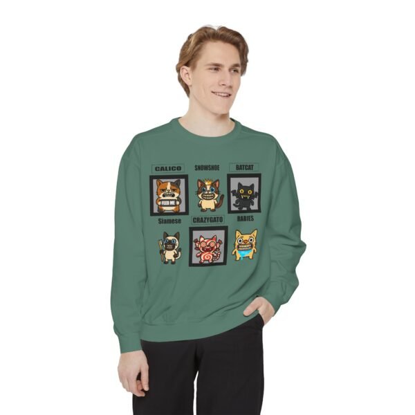 Cute Cat-Themed Unisex Sweatshirt with Playful Designs - Image 14
