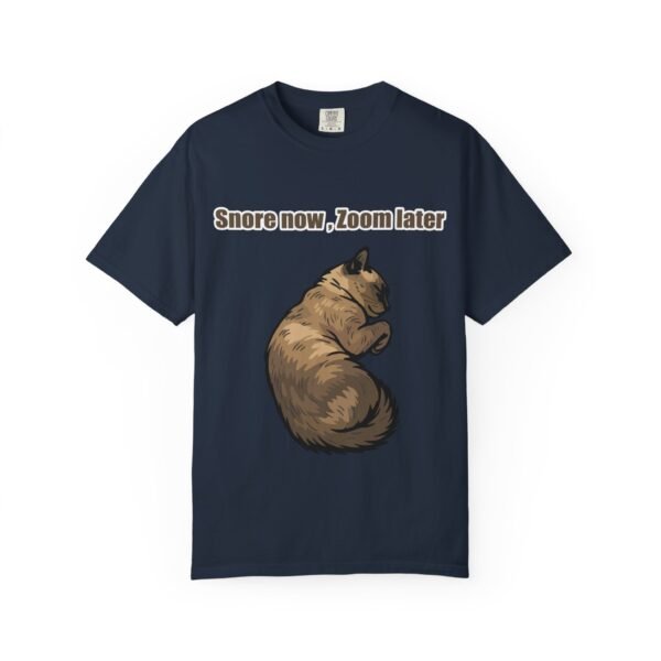 Unisex Cat Sleep T-Shirt - "Snore Now, Zoom Later" - Image 22