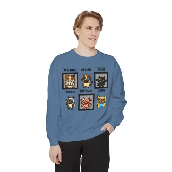 Cute Cat-Themed Unisex Sweatshirt with Playful Designs - Image 22
