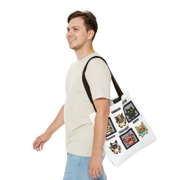 Fun Cat-Themed Tote Bag - Perfect for Cat Lovers and Pet Owners - Image 7