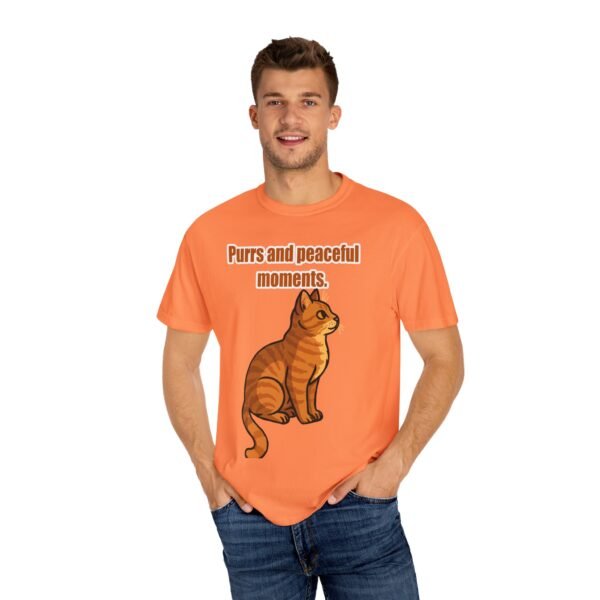 Unisex T-Shirt - "Purrs and Peaceful Moments" Cat Design - Image 9