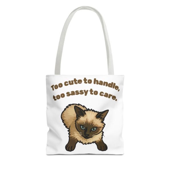 Sassy Cat Tote Bag - Cute Design for Animal Lovers - Image 9