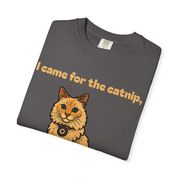 Cat-Themed Unisex T-Shirt - 'I Came for the Catnip, Stayed for the Cheeseburger' - Perfect for Cat Lovers, Funny Gift, Casual Wear, [...] - Image 34
