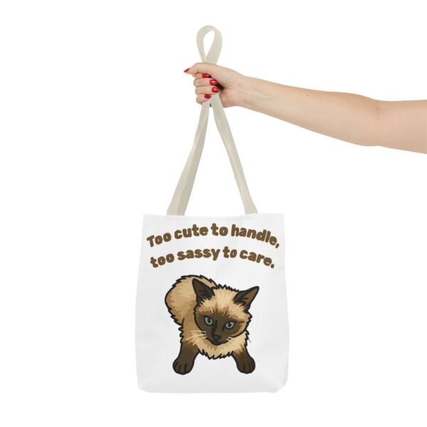 Sassy Cat Tote Bag - Cute Design for Animal Lovers - Image 16