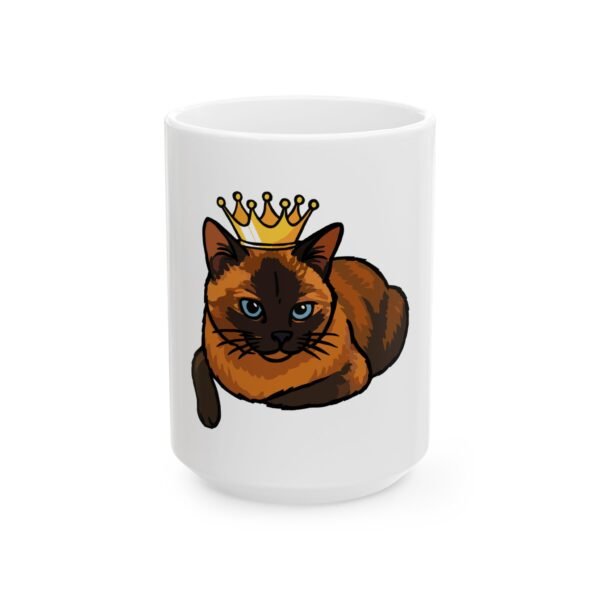 Royal Cat Ceramic Mug - Cute 11oz & 15oz Coffee Cup for Cat Lovers - Image 5