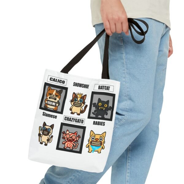 Fun Cat-Themed Tote Bag - Perfect for Cat Lovers and Pet Owners - Image 3
