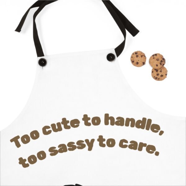 Cute & Sassy Cat Apron, Gift for Cat Lovers, Kitchen Accessory, Cooking Apron, Pet Lover Gift, Fun Cooking Gift - Image 3