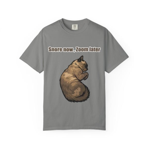 Unisex Cat Sleep T-Shirt - "Snore Now, Zoom Later" - Image 18