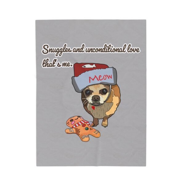 Snuggly Velveteen Plush Blanket with Cute Pet Design - Perfect Gift for Pet Lovers - Image 5