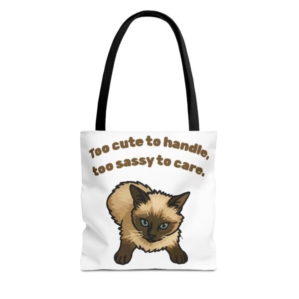 Sassy Cat Tote Bag - Cute Design for Animal Lovers - Image 2