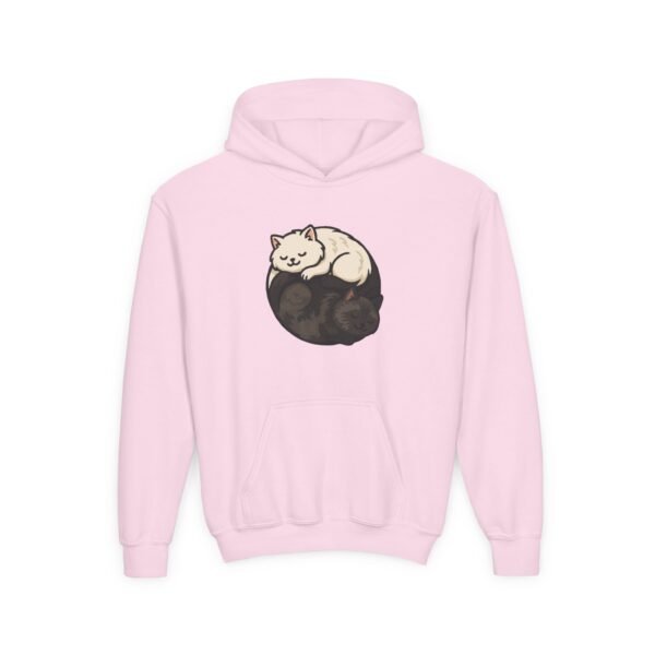 Cozy Cat Nap Youth Hoodie - Perfect for Cat Lovers - Image 9