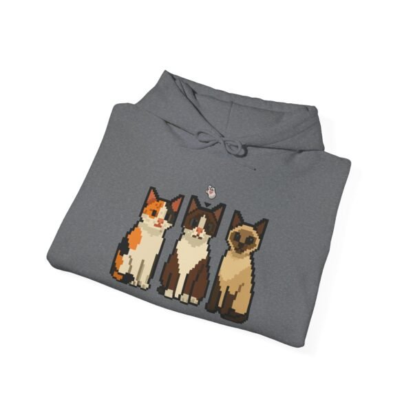 Pixel Cat Hoodie: Cute Pet Lover's Sweatshirt, Cozy Cat Apparel, Perfect Gift for Animal Lovers, Unique Cat Lover Gift, Cat-Themed [...] - Image 20
