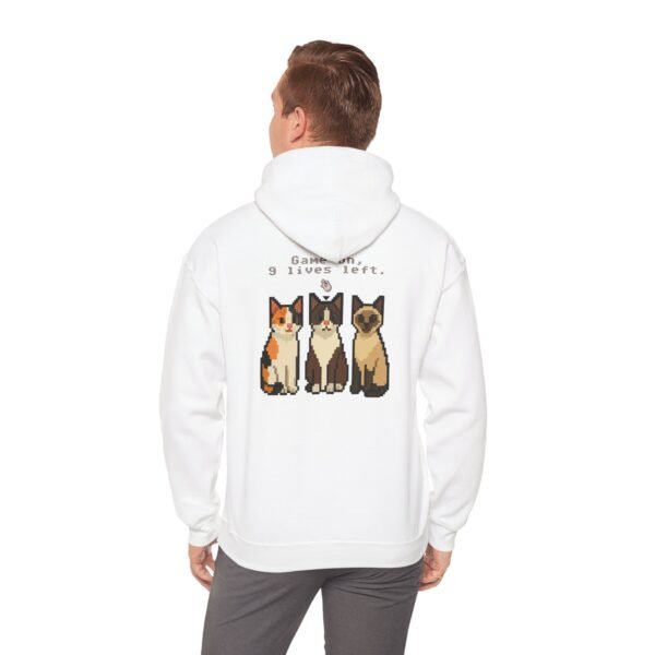 Pixel Cat Hoodie: Cute Pet Lover's Sweatshirt, Cozy Cat Apparel, Perfect Gift for Animal Lovers, Unique Cat Lover Gift, Cat-Themed [...] - Image 4