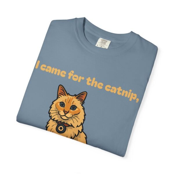 Cat-Themed Unisex T-Shirt - 'I Came for the Catnip, Stayed for the Cheeseburger' - Perfect for Cat Lovers, Funny Gift, Casual Wear, [...] - Image 30