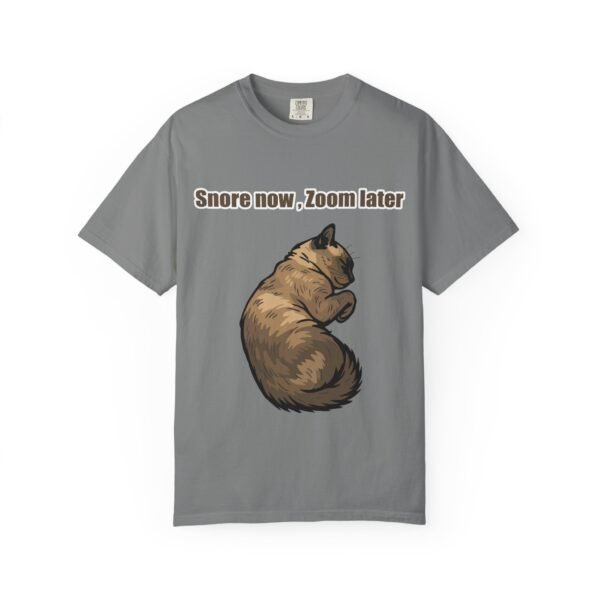 Unisex Cat Sleep T-Shirt - "Snore Now, Zoom Later" - Image 10