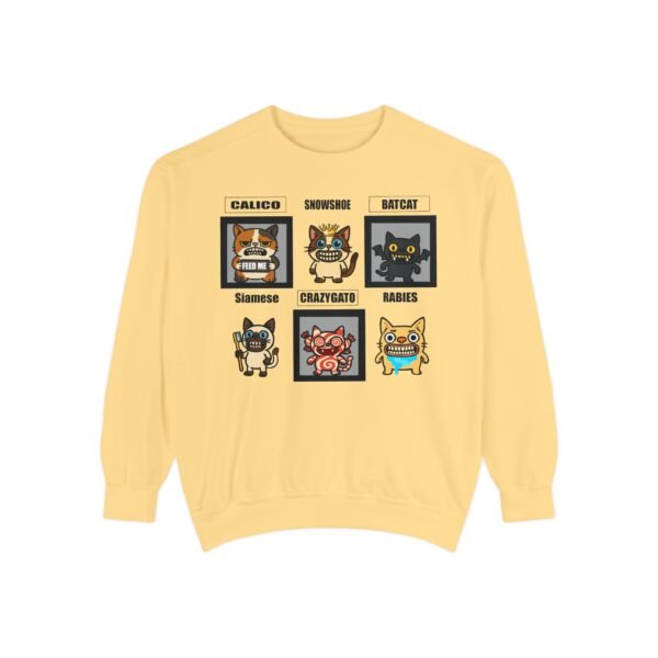 Cute Cat-Themed Unisex Sweatshirt with Playful Designs - Image 4