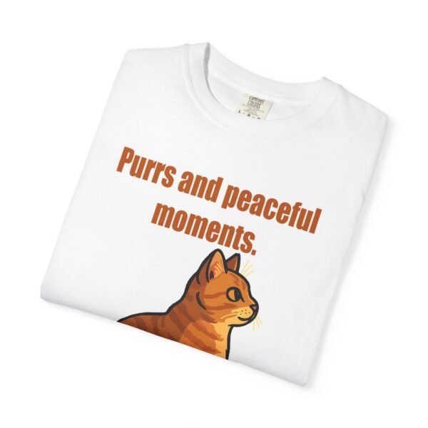 Unisex T-Shirt - "Purrs and Peaceful Moments" Cat Design - Image 3