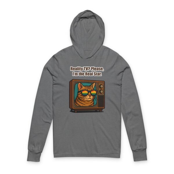 Unisex Hooded Long Sleeve Tee - Image 3