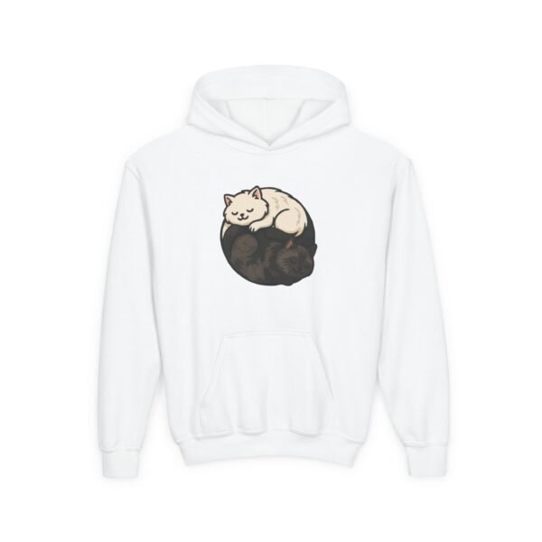 Cozy Cat Nap Youth Hoodie - Perfect for Cat Lovers