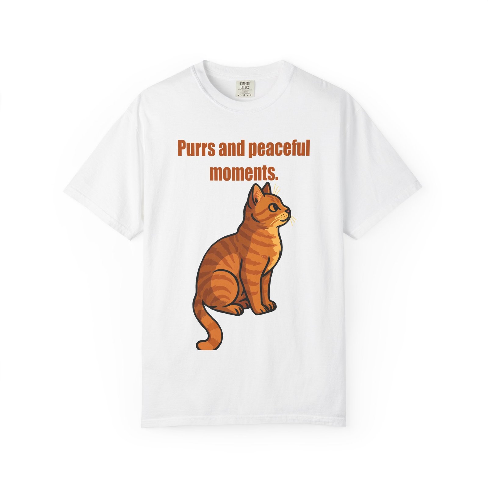 Unisex T-Shirt – “Purrs and Peaceful Moments” Cat Design