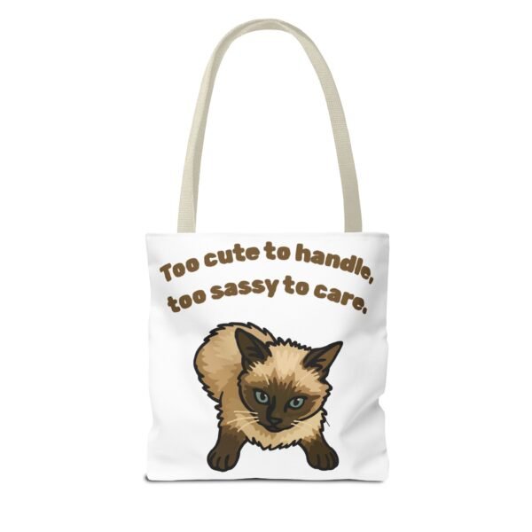 Sassy Cat Tote Bag - Cute Design for Animal Lovers - Image 14