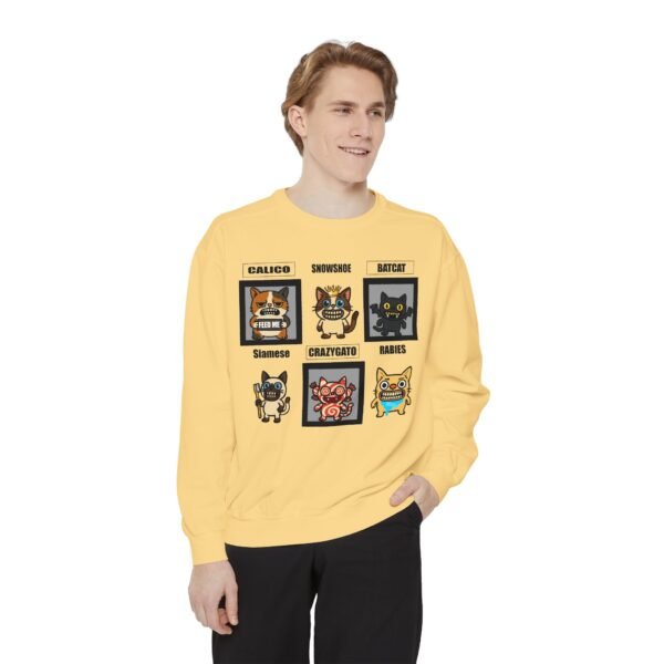 Cute Cat-Themed Unisex Sweatshirt with Playful Designs - Image 6