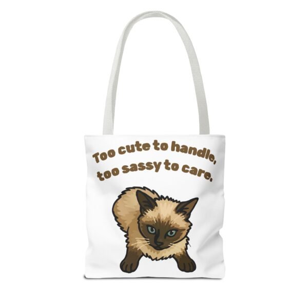 Sassy Cat Tote Bag - Cute Design for Animal Lovers - Image 10