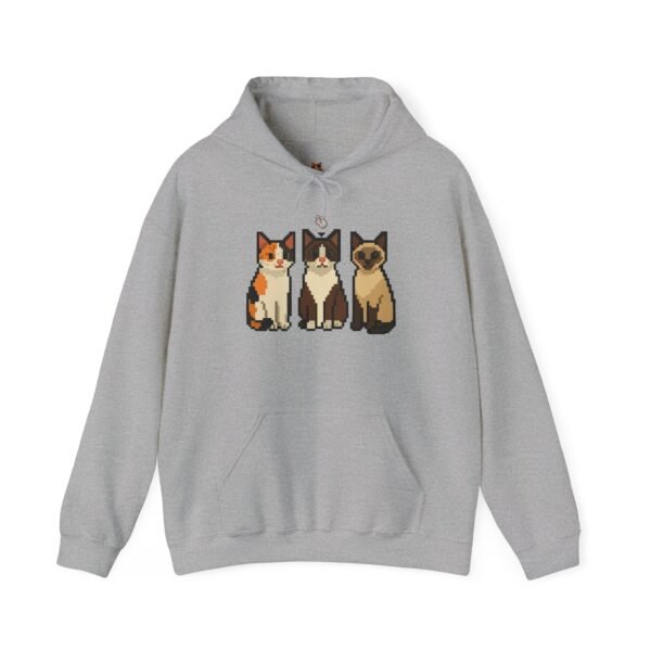 Pixel Cat Hoodie: Cute Pet Lover's Sweatshirt, Cozy Cat Apparel, Perfect Gift for Animal Lovers, Unique Cat Lover Gift, Cat-Themed [...] - Image 13