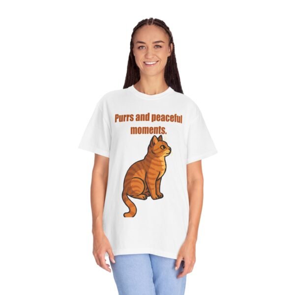 Unisex T-Shirt - "Purrs and Peaceful Moments" Cat Design - Image 5