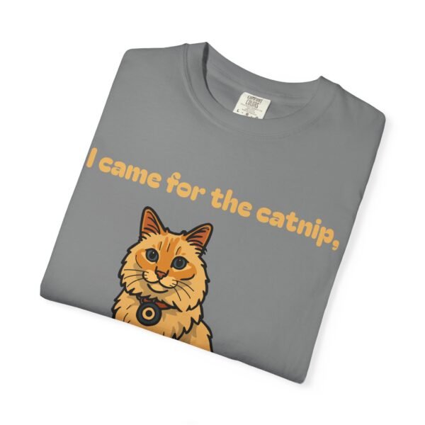 Cat-Themed Unisex T-Shirt - 'I Came for the Catnip, Stayed for the Cheeseburger' - Perfect for Cat Lovers, Funny Gift, Casual Wear, [...] - Image 22