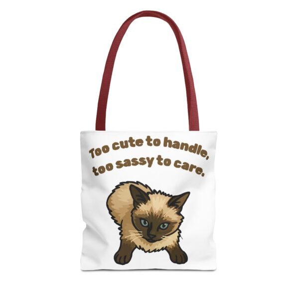 Sassy Cat Tote Bag - Cute Design for Animal Lovers - Image 5
