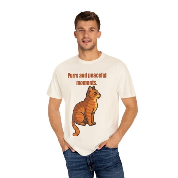 Unisex T-Shirt - "Purrs and Peaceful Moments" Cat Design - Image 13