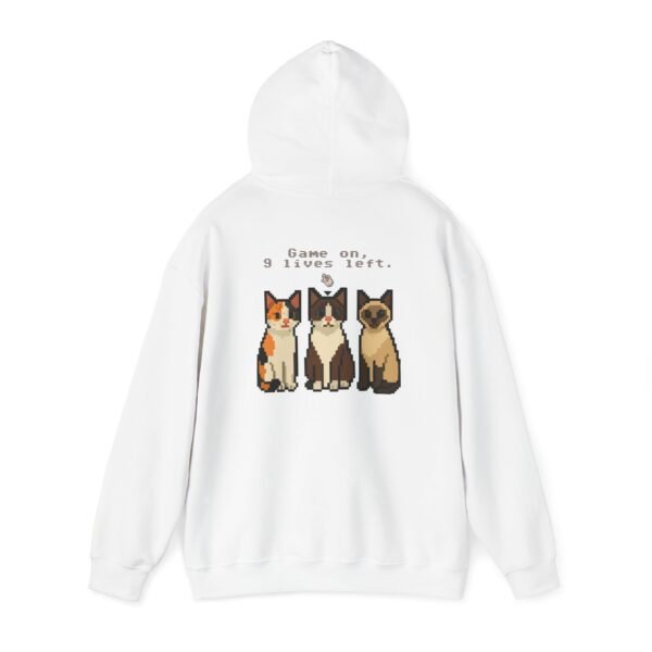 Pixel Cat Hoodie: Cute Pet Lover's Sweatshirt, Cozy Cat Apparel, Perfect Gift for Animal Lovers, Unique Cat Lover Gift, Cat-Themed [...] - Image 3