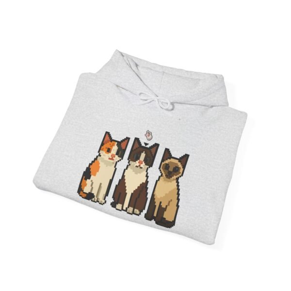 Pixel Cat Hoodie: Cute Pet Lover's Sweatshirt, Cozy Cat Apparel, Perfect Gift for Animal Lovers, Unique Cat Lover Gift, Cat-Themed [...] - Image 12