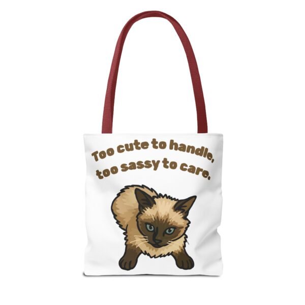 Sassy Cat Tote Bag - Cute Design for Animal Lovers - Image 6