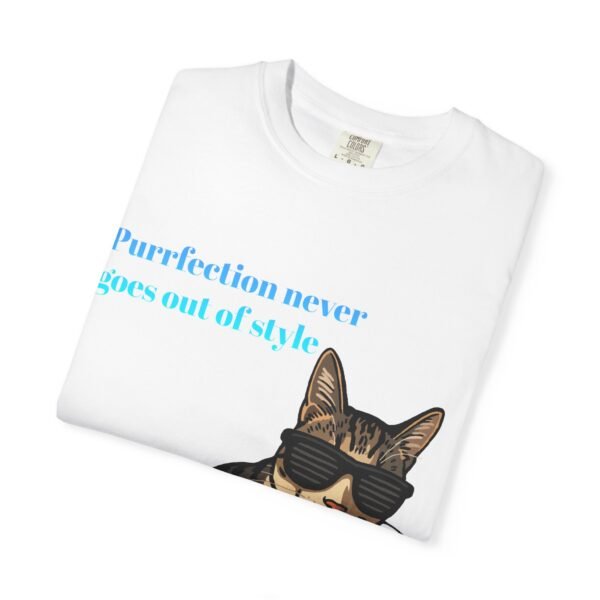 Cool Cat T-Shirt – 'Purrfection Never Goes Out of Style' - Image 3