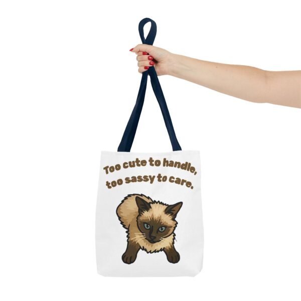 Sassy Cat Tote Bag - Cute Design for Animal Lovers - Image 20